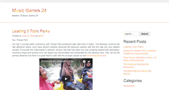 Desktop Screenshot of musicgames24.com